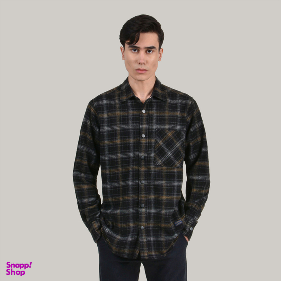 پیراهن پشمی مردانه جی تی هوگرو (GT Hugero) کد 10266 رنگ آبی تیره