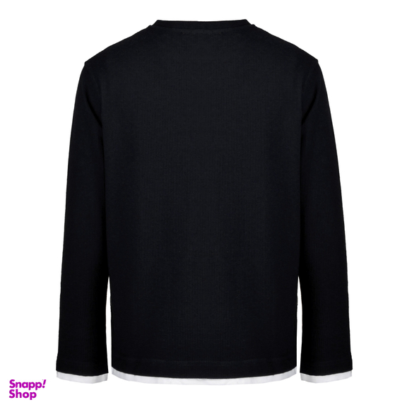 بلوز یقه گرد مردانه جی تی هوگرو (GT Hugero) کد 10271 رنگ مشکی