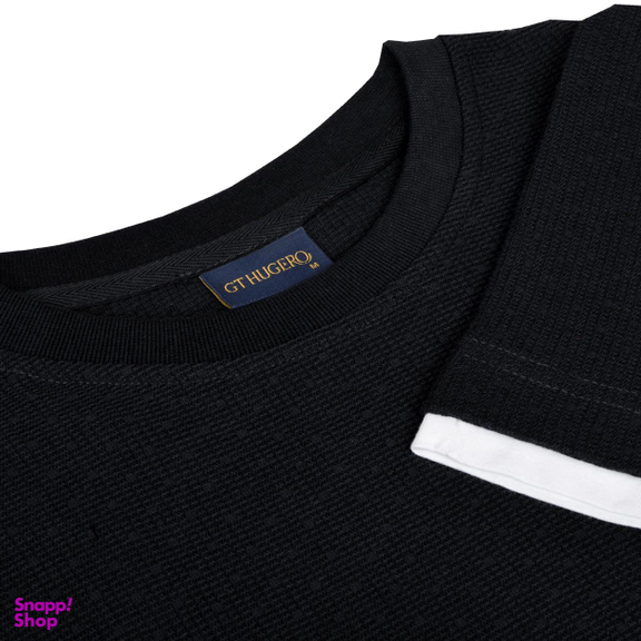 بلوز یقه گرد مردانه جی تی هوگرو (GT Hugero) کد 10271 رنگ طوسی روشن