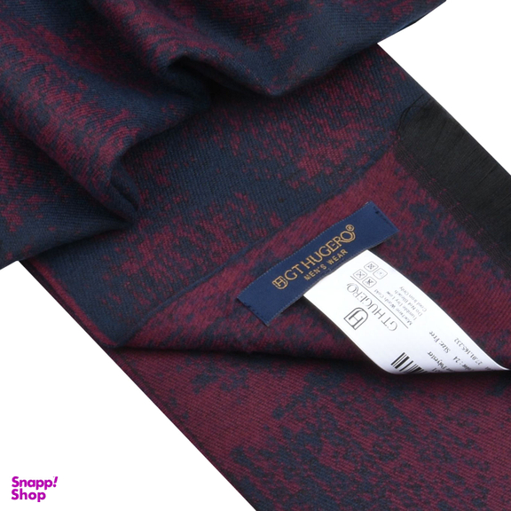 شال موهر مردانه جی تی هوگرو (GT Hugero) کد 10326 رنگ قرمز تیره