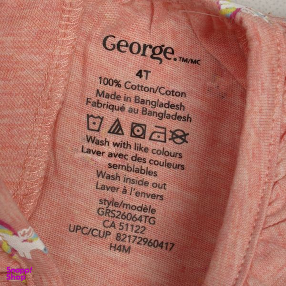 پیراهن نوزادی دخترانه جورج (George) مدل یونیکورن