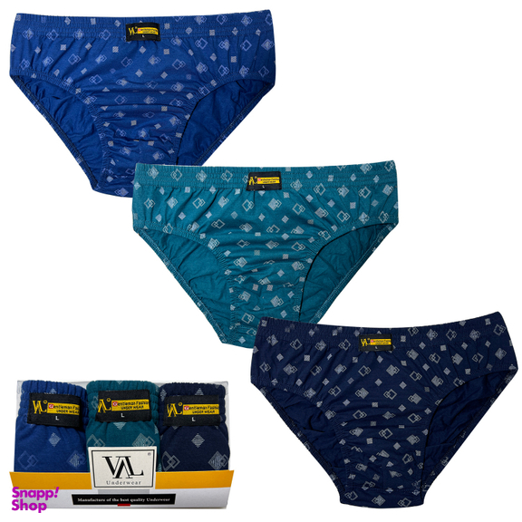 شورت مردانه وال (Val) مدل اسلیپ کد V-t-02-0634 بسته 3 عددی