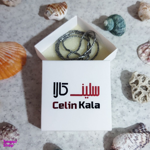 زنجیر نقره مردانه سلین کالا (Celin Kala) مدل ترک سیاه قلم