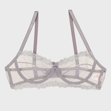 ست شورت و سوتین زنانه بارون (Barone) طرح A کد 2021 رنگ طوسی