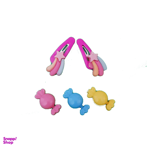 گیره دخترانه مدل ستاره دنباله دار مجموعه 5 عددی