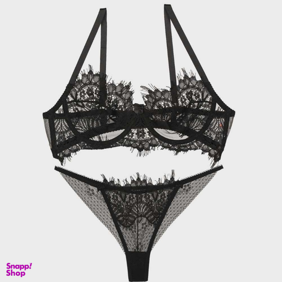 ست شورت و سوتین زنانه بارون (Barone) کد 2035 رنگ سبز