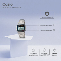 ساعت مچی دیجیتالی کاسیو (Casio) مدل A158WA-1DF