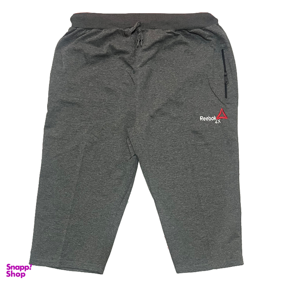 شلوارک مردانه طرح Reebok رنگ زغالی