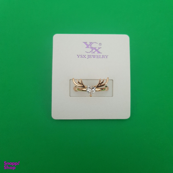 انگشتر زنانه وای اس ایکس (YSX) مدل شاخ گوزن و قلب