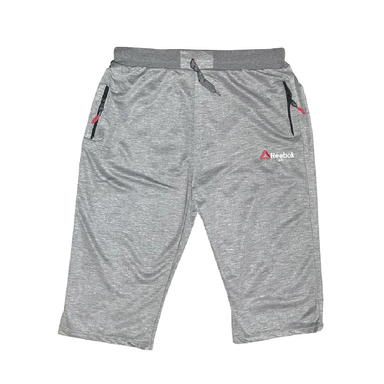 شلوارک راحتی مردانه طرح Reebok رنگ طوسی روشن