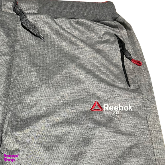 شلوارک راحتی مردانه طرح Reebok رنگ طوسی روشن