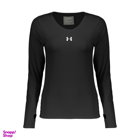 تیشرت آستین بلند ورزشی زنانه مدل فینگر دار 76