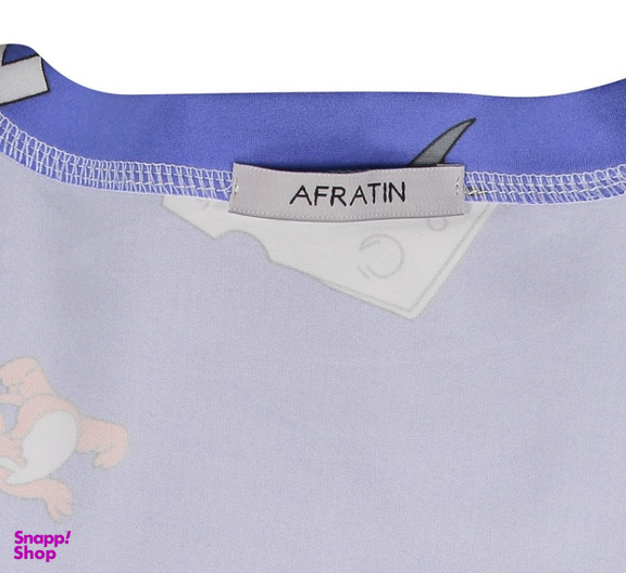 تیشرت زنانه افراتین (Afratin) مدل تام و جری رنگ کاربنی