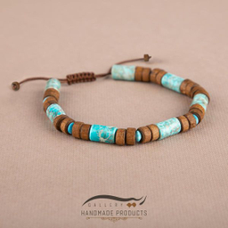 دستبند مردانه ریسه گالری (Ri3 Gallery) مدل کمپ هفت سنگ 1452