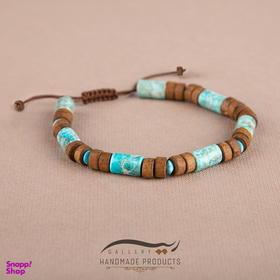 دستبند مردانه ریسه گالری (Ri3 Gallery) مدل کمپ هفت سنگ 1452