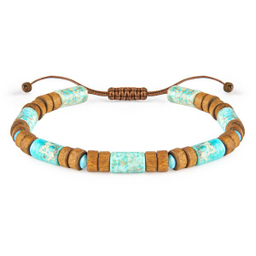 دستبند مردانه ریسه گالری (Ri3 Gallery) مدل کمپ هفت سنگ 1452