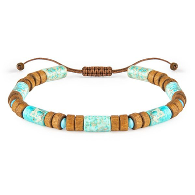 دستبند مردانه ریسه گالری (Ri3 Gallery) مدل کمپ هفت سنگ 1452