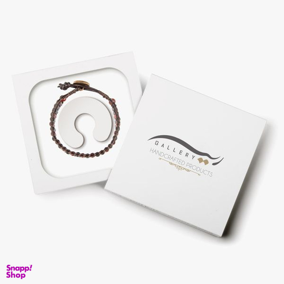 دستبند مردانه ریسه گالری (Ri3 Gallery) مدل عقیق آتشین 1444