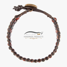 دستبند مردانه ریسه گالری (Ri3 Gallery) مدل عقیق آتشین 1444