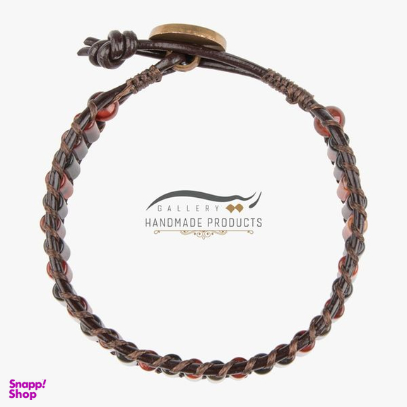 دستبند مردانه ریسه گالری (Ri3 Gallery) مدل عقیق آتشین 1444