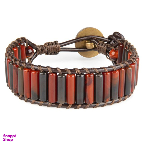 دستبند مردانه ریسه گالری (Ri3 Gallery) مدل عقیق آتشین 1444