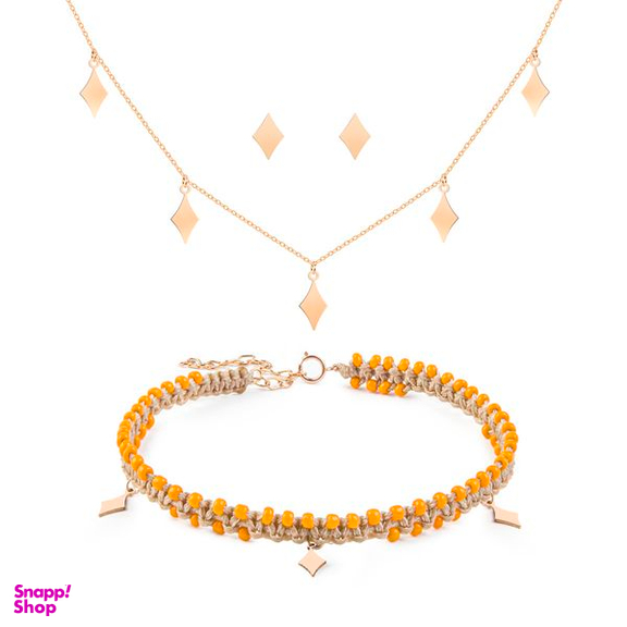 نیم ست طلا 18 عیار زنانه ریسه گالری (Ri3 Gallery) مدل Ri3-5148-2051-3031