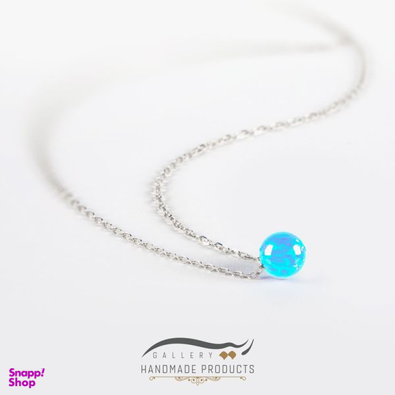 گردنبند نقره زنانه ریسه گالری (Ri3 Gallery) مدل گوی اوپال ایسلند 5285