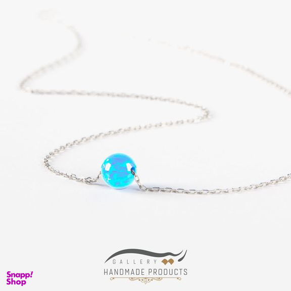 گردنبند نقره زنانه ریسه گالری (Ri3 Gallery) مدل گوی اوپال ایسلند 5285