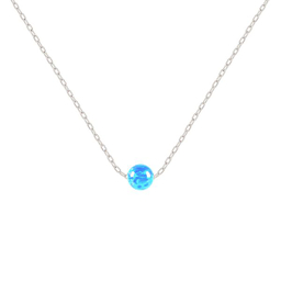 گردنبند نقره زنانه ریسه گالری (Ri3 Gallery) مدل گوی اوپال ایسلند 5285