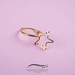 گوشواره طلا 18 عیار زنانه ریسه گالری (Ri3 Gallery) مدل ستاره 3086