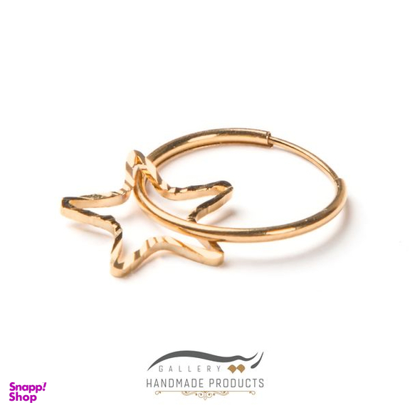 گوشواره طلا 18 عیار زنانه ریسه گالری (Ri3 Gallery) مدل ستاره 3086