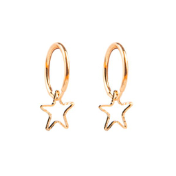 گوشواره طلا 18 عیار زنانه ریسه گالری (Ri3 Gallery) مدل ستاره 3086