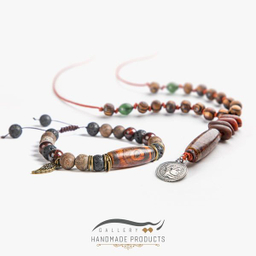 نیم ست نقره مردانه ریسه گالری (Ri3 Gallery) مدل تبتی 1410-5248