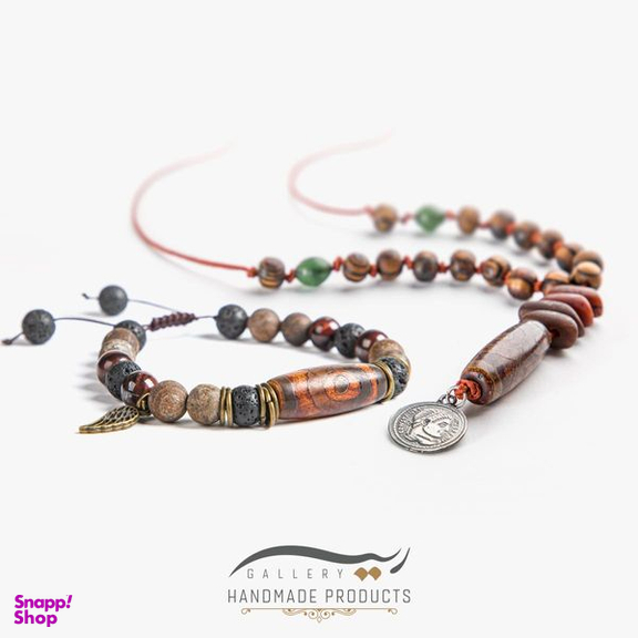 نیم ست نقره مردانه ریسه گالری (Ri3 Gallery) مدل تبتی 1410-5248
