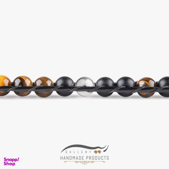 دستبند نقره مردانه ریسه گالری (Ri3 Gallery) مدل چشم ببر 1463