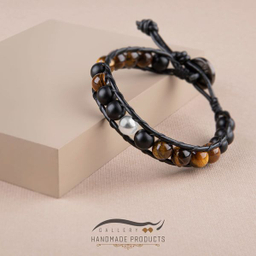 دستبند نقره مردانه ریسه گالری (Ri3 Gallery) مدل چشم ببر 1463