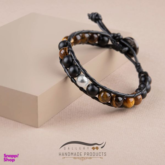 دستبند نقره مردانه ریسه گالری (Ri3 Gallery) مدل چشم ببر 1463