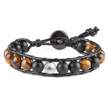 دستبند نقره مردانه ریسه گالری (Ri3 Gallery) مدل چشم ببر 1463