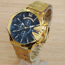 ساعت مچی عقربه‌ای مردانه مدل بندفلزی کد 444 شاخدار