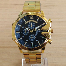 ساعت مچی عقربه‌ای مردانه مدل بندفلزی کد 444 شاخدار