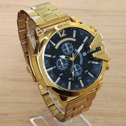 ساعت مچی عقربه‌ای مردانه مدل بندفلزی کد 444 شاخدار