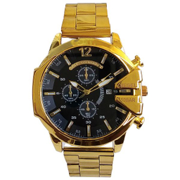 ساعت مچی عقربه‌ای مردانه مدل بندفلزی کد 444 شاخدار