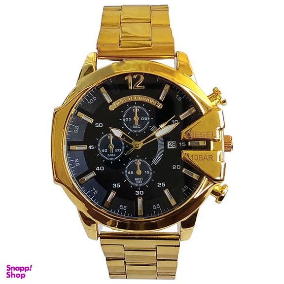 ساعت مچی عقربه‌ای مردانه مدل بندفلزی کد 444 شاخدار