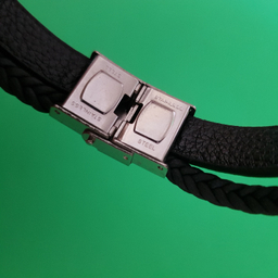 دستبند چرم مردانه دو رج طرح Rolex