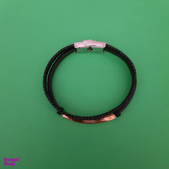 دستبند چرم مردانه مدل Omega