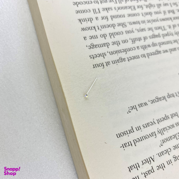 پیرسینگ بینی زنانه مدل تک نگین کد P4176
