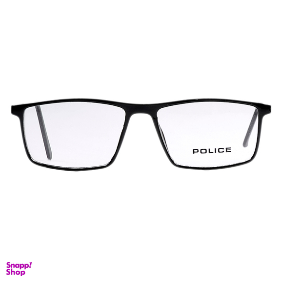فریم عینک طبی کایوچویی طرح Police کد 8009 رنگ فریم مشکی