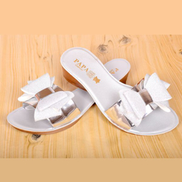 دمپایی نوزاد پاپا (Papa) مدل پاپیون هولوگرامی کد S.L.V.3.2.6.6