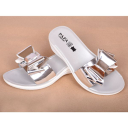 دمپایی نوزاد پاپا (Papa) مدل پاپیون هولوگرامی کد S.L.V.3.0.5.6