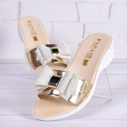 دمپایی نوزاد پاپا (Papa) مدل پاپیون هولوگرامی کد Y.W.3.2.6.6